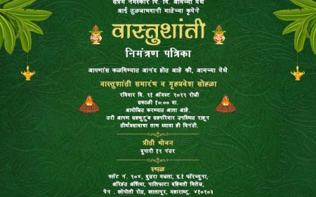 Design Free Vastu Shanti Invitation Cards Online