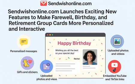 Sendwishonline.com Launches Exciting New Features to Make Farewell, Birthday, and Retirement Group Cards More Personalized and Interactive