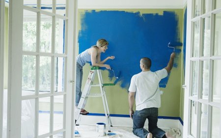 Interior and Exterior Painting Services with Durable Microcement Flooring Ideas