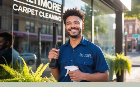 What steps should you take first during a carpet cleaning emergency in Baltimore