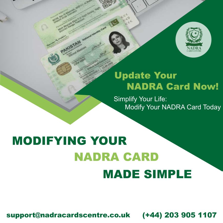 Causes that Ended up Resulting in a Variation of Credentials through the Nadra Card Modification